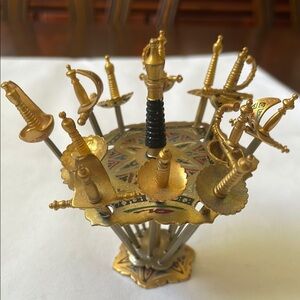 Vintage 1960’s Taledo Spain cocktail serving
Sward 12 picks with stand